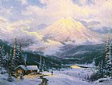 Thomas Kinkade The Warmth Of Home painting